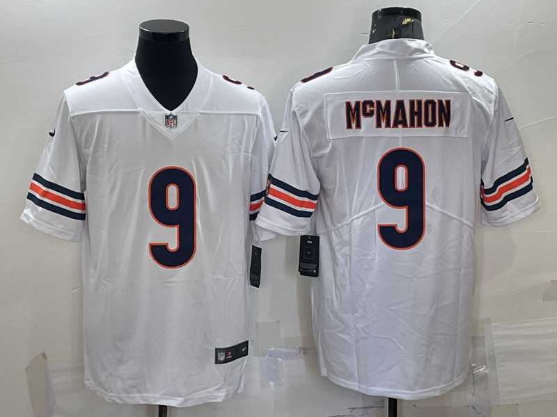 Mens Chicago Bears #9 Jim McMahon White 2022 Vapor Untouchable Stitched NFL Nike Limited Jersey